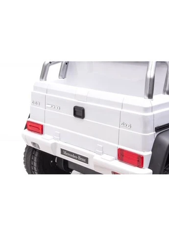 Детский шестиколесный и шестимоторный электромобиль Mercedes AMG G63 белого цвета || Kilometr+ Huada Toys (380675914)