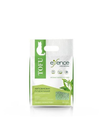 Наповнювач для котячого туалету з тофу, з ароматом зеленого чаю, 6 л Essence (362584465)