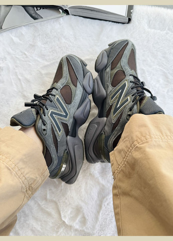 Темно-сірі Осінні кросівки чоловічі і жіночі new balance 9060 dark grey | нью беланс 9060 темно сірі No Brand