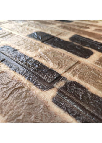 Самоклеющаяся 3Д панель Екатеринославский кирпич (346), 700х770х3 мм 3D Loft (365591507)