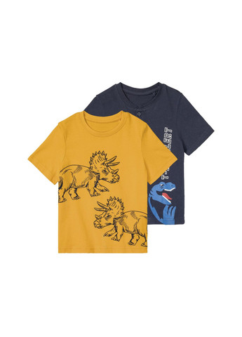 Комбінована демісезонна футболка набір 2 шт. для хлопчика 403695-н різнобарвний Lupilu