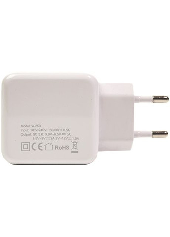 Сетевое зарядное устройство W-250 USB QC 3.0: 220V, 3A (SC230013) PowerPlant (322910052)