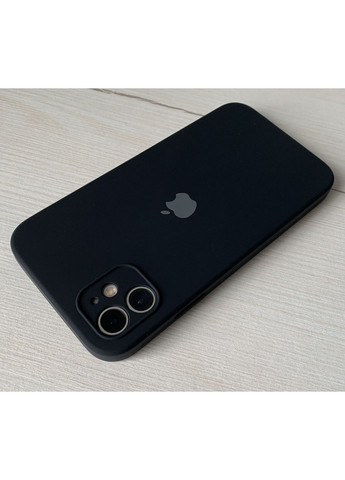 Чохол на iPhone 11 квадратні бортики айфон 11 full square cover / black Silicone Case (371787415)