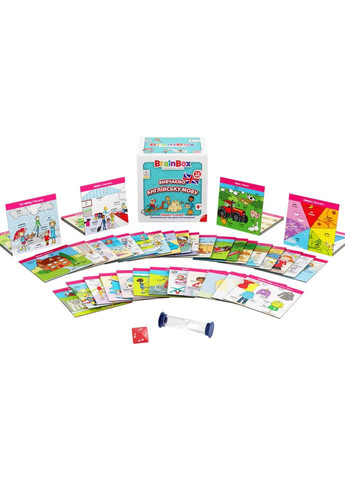 Карточная игра Brainbox "Изучаем английский язык" Yago BZZBRLLE01UA 55 карточек No Brand (316698102)