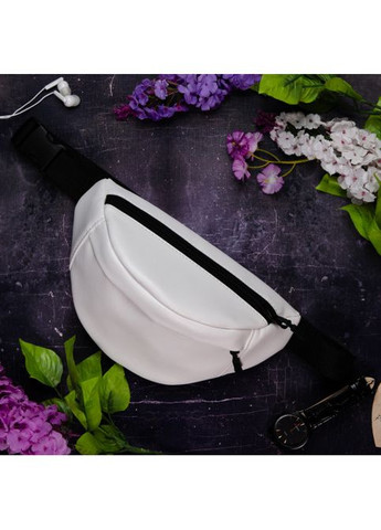 Сумка через плечо из экокожи бананка женская Marina MSG Белая Sambag (302008320)