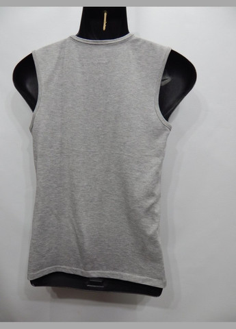 Сіра чоловіча трикотажна футболка безрукавка gu р.48 119mф (тільки в зазначеному розмірі, тільки 1 шт.) No Brand