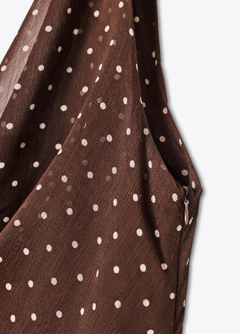 Комбінована сукня Zara в горошок