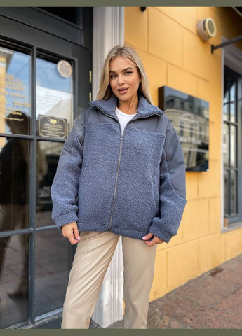 Сіро-синя демісезонна куртка демісезонна на підкладці LeVi