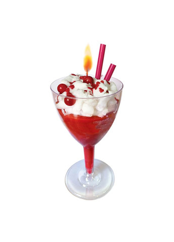 Гелевая свечка в стаканчике "Вишневый десерт" 10100525 своими руками Ranok Creative (336335530)