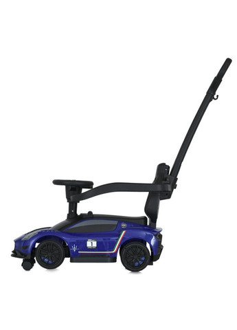 Детская каталка-толокар 2 в 1 M 5106-4 синий, с ручкой Bambi (373407643)