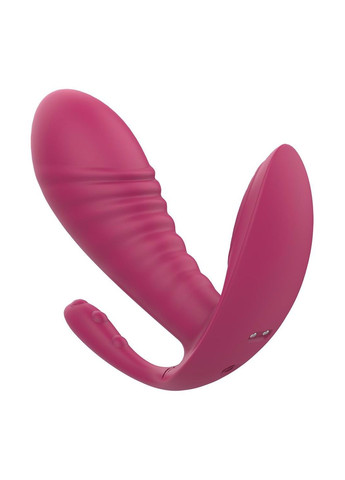 Масажер-вібратор рельєфний Essentials з потрійною стимуляцією, червоний Dream Toys (331170589)