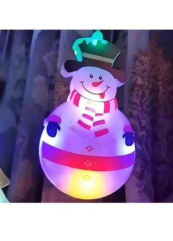 Гірлянда світлодіодна новорічна зі сніжинкою сніговиком роботою від мережі 220В 3х0,7 м 90 лампочок (482123-Prob) Різнобарвна Unbranded (370688111)