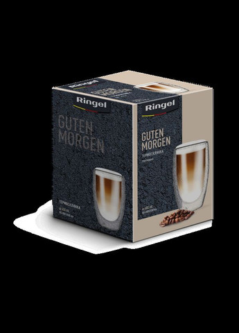 Склянка з подвійним склом Guten Morgen 450 мл Ice (RG-0001/450 Ice) Ringel (316455771)