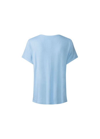 Блакитна піжама (футболка і штани) для жінки lycra® 498620 блакитний Esmara