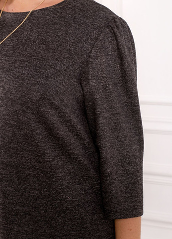 Черное праздничный, коктейльное, вечернее платье с люрексом а-силуэт No Brand однотонное