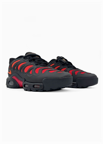 Черные демисезонные кроссовки мужские nike red/black No Brand Air Max Plus Drift