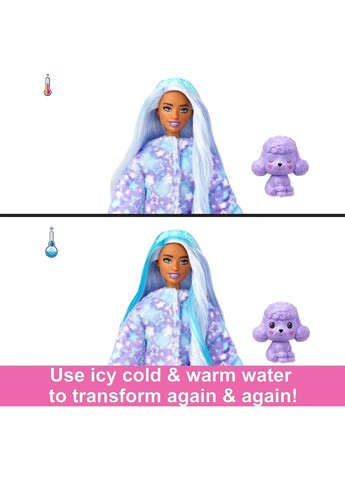 Кукла Barbie Cutie Reveal c филотетовыми волосами и в костюме пуделя Mattel (282964508)