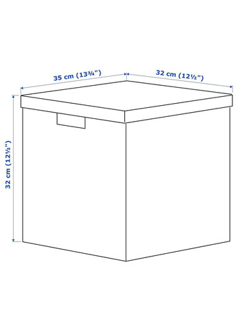 Контейнер з кришкою ІКЕА TJENA 32х35х32 см (40469302) IKEA (278408377)