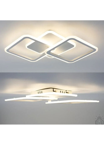 Cвітлодіодна люстра MOKA 3S 62 Вт 550x310x72 мм Біла ESLLSE (365650685)