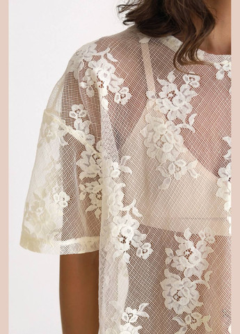 Футболка с кружевом Україна - (340956819)