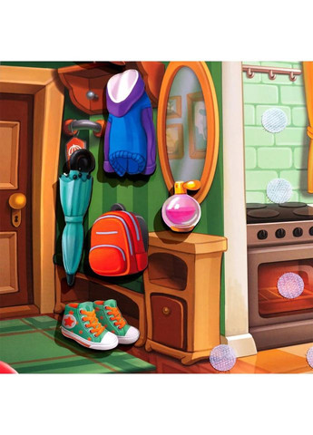 Деревянный пазл-вкладыш "Наведи порядок в комнате и накорми Ваню" (ПСД271) PSD271 Toysi (372495990)