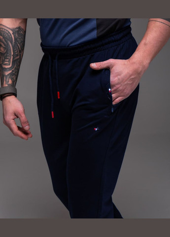 Темно-синие спортивные, повседневный демисезонные брюки Vakko