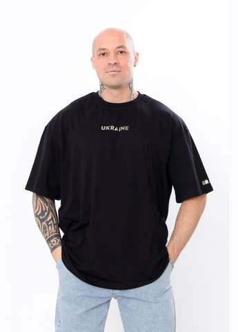 Черная мужская футболка "family look" с коротким рукавом Носи своє