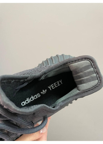 КРОССОВКИ ЖЕНСКИЕ ADIDAS YEEZY BOOST 350 BLACK CINDER АДИДАС ИЗИ БУСТ No Brand чёрные демисезоны (367167839)