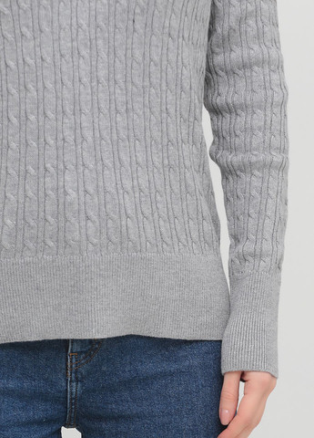 Світло-сірий демісезонний светр жіночий - светр af8036w Abercrombie & Fitch