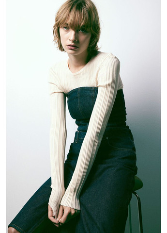 Кремовый демисезонный джемпер H&M