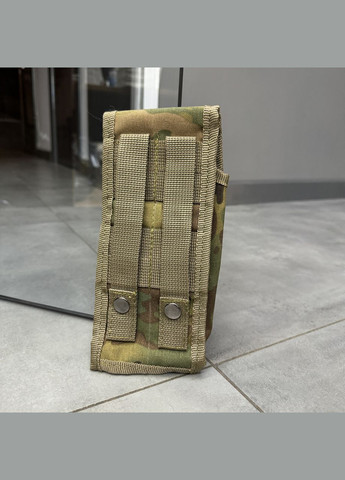 Подсумок закрытого типа под 2 магазина АК/М16 с Молли, Мультикам,, чехол под рожок, подсумок под рожок WinTac (362601567)