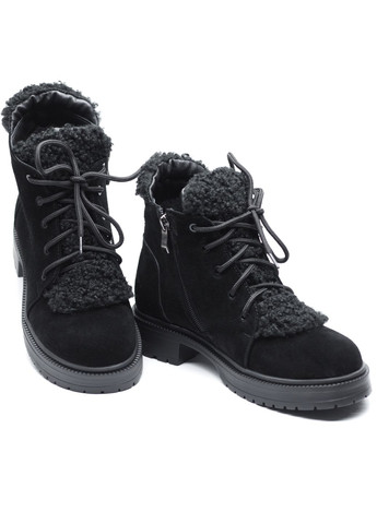 Зимние ботинки женские из натуральной замши тимберленды Zlett из натуральной замши, из искусственного меха