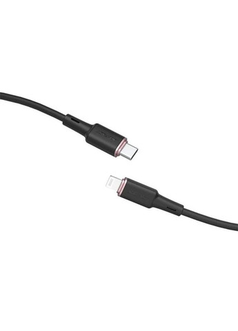Кабель MFI C2 01 USB C to Lightning із цинкового сплаву з силіконовим покриттям (1,2 м) Чорний Acefast (369646521)