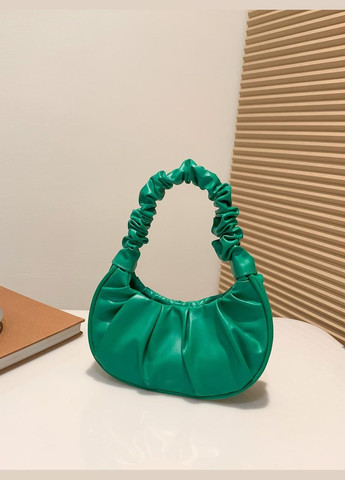 Жіноча сумка 6072 багет зелена No Brand (303323011)