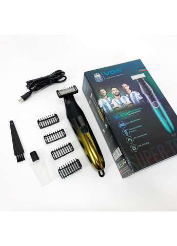 Бритва-триммер для стрижки бороды и усов V-339 GOLD VGR (364664291)