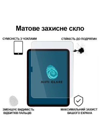 Защитное стекло Matte Anti-Glare Apple iPad 10.9" (2022/2024) / iPad (А16) 2025 11" (713704) BeCover Matte Anti-Glare Apple iPad 10.9" (2022/2024) / iP (396683690)