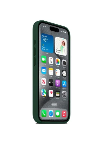 Чохол Silicone Case для Apple iPhone 15 Pro Forest Green AA [92757] No Brand (400937971)