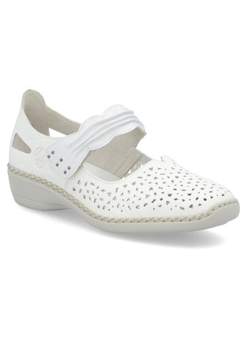 Rieker Весняні повсякденні туфлі білий з натуральна шкіра, німеччина — літо (317364569)