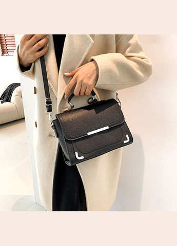 Жіноча сумка 2118 крос-боді чорна No Brand (326487636)