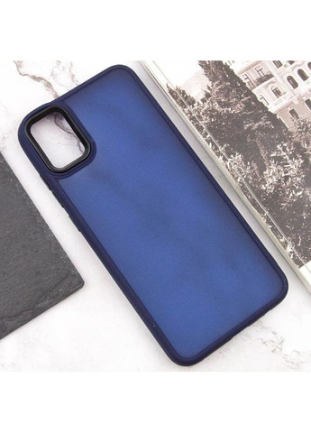 Чохол TPU+PC Lyon Frosted для Samsung Galaxy A05 Темно синій Epik (373255267)