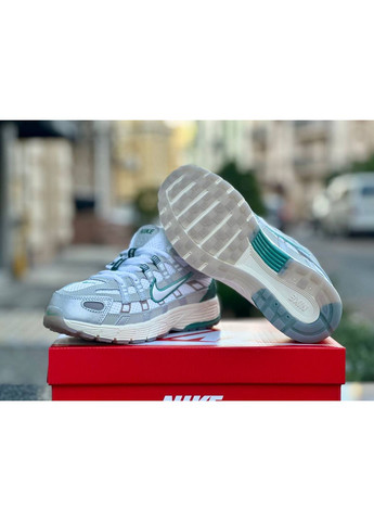 Сірі Осінні кросівки чоловічі nike p-6000 white green найк п-6000 No Brand