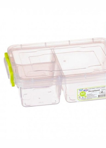 Контейнер харчовий потрійний 1.63 л (0.33+0.33+0.97) Ал-Пласт TWIN №3 Ал-Пластик (345122220)