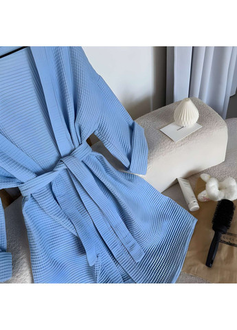 Женский удобный вафельный домашний халат с куличом. Україна (371372777)