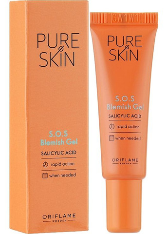 Гель против прыщей для точечного применения Pure Skin S.O.S Blemish Gel 6ml (978014-30173) Oriflame (368628685)