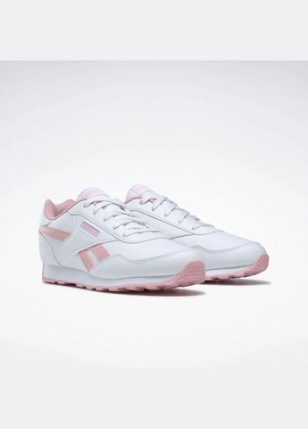 Белые всесезонные кроссовки royal rewind run white pink Reebok