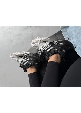 Кроссовки женские и мужские adidas Vento XLG Deluxe Black White | Адідас Венто Делюкс чёрно-белые демисезоны (372129276)