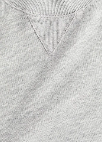 Светло-серый свитшот H&M однотонный (323961846)