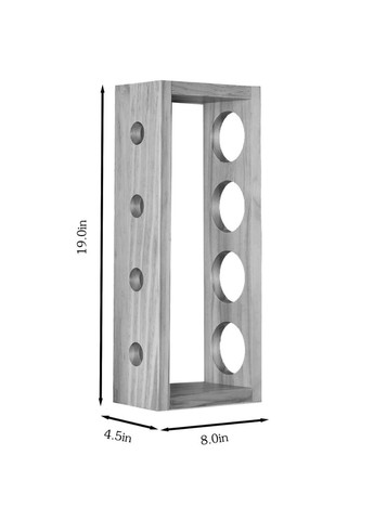 Настінна винна полиця з дерева Сендай шафран (ПНК-000306) No Brand (327425009)