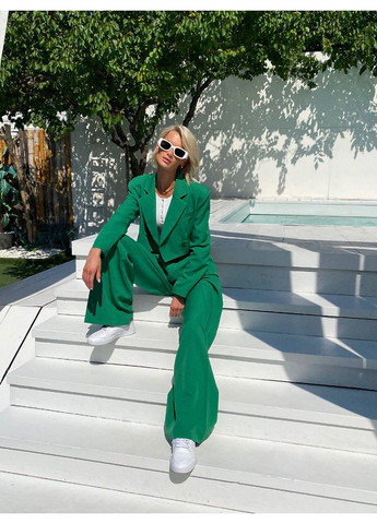 Жіночий костюм MELANIA (кроп-жакет + брюки палаццо) (mil458) milirud (365859998)