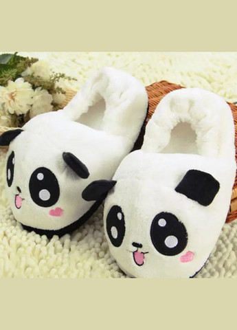 Белые тапки, тапочки мягкие "панда" No Brand